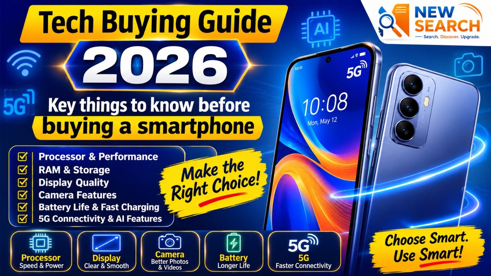 Tech Buying Guide 2026: Key things to know before buying a smartphone.